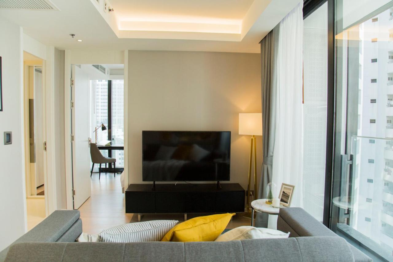 Apartamento Sukhumvit 11#Luxury#Pool#Gym#Bts Nana&Mrt Sukhumvit#1Br#Max2Ppl Bangkok Exterior foto