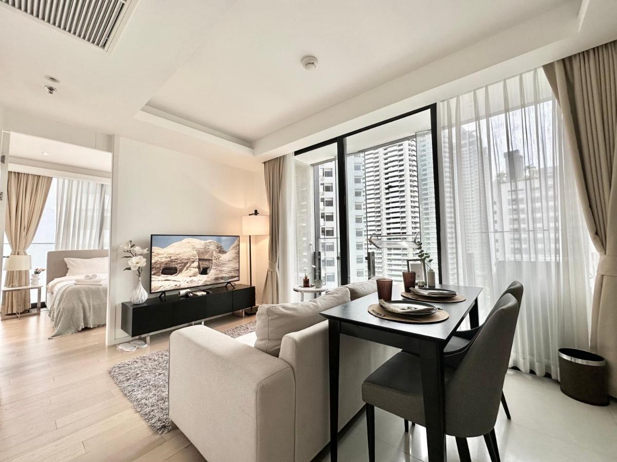 Apartamento Sukhumvit 11#Luxury#Pool#Gym#Bts Nana&Mrt Sukhumvit#1Br#Max2Ppl Bangkok Exterior foto
